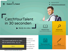 Tablet Screenshot of catchyourtalent.com